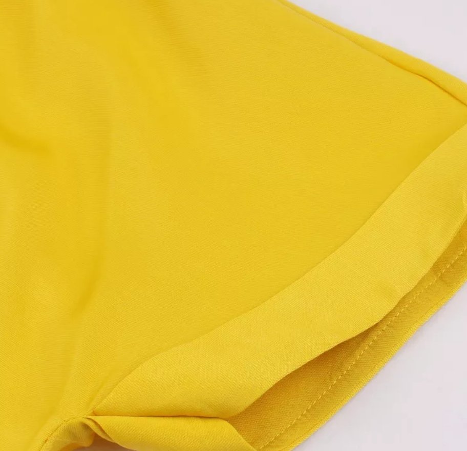 Vintage Pin Up Gul Klänning