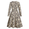 Vintage Pin Up Leopard Klänning