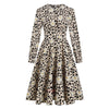 Vintage Pin Up Leopard Klänning