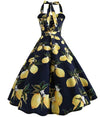 Vintage Pin Up Lemons Klänning
