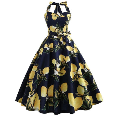 Vintage Pin Up Lemons Klänning