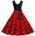 Vintage Pin Up Dress Black Polka Dots