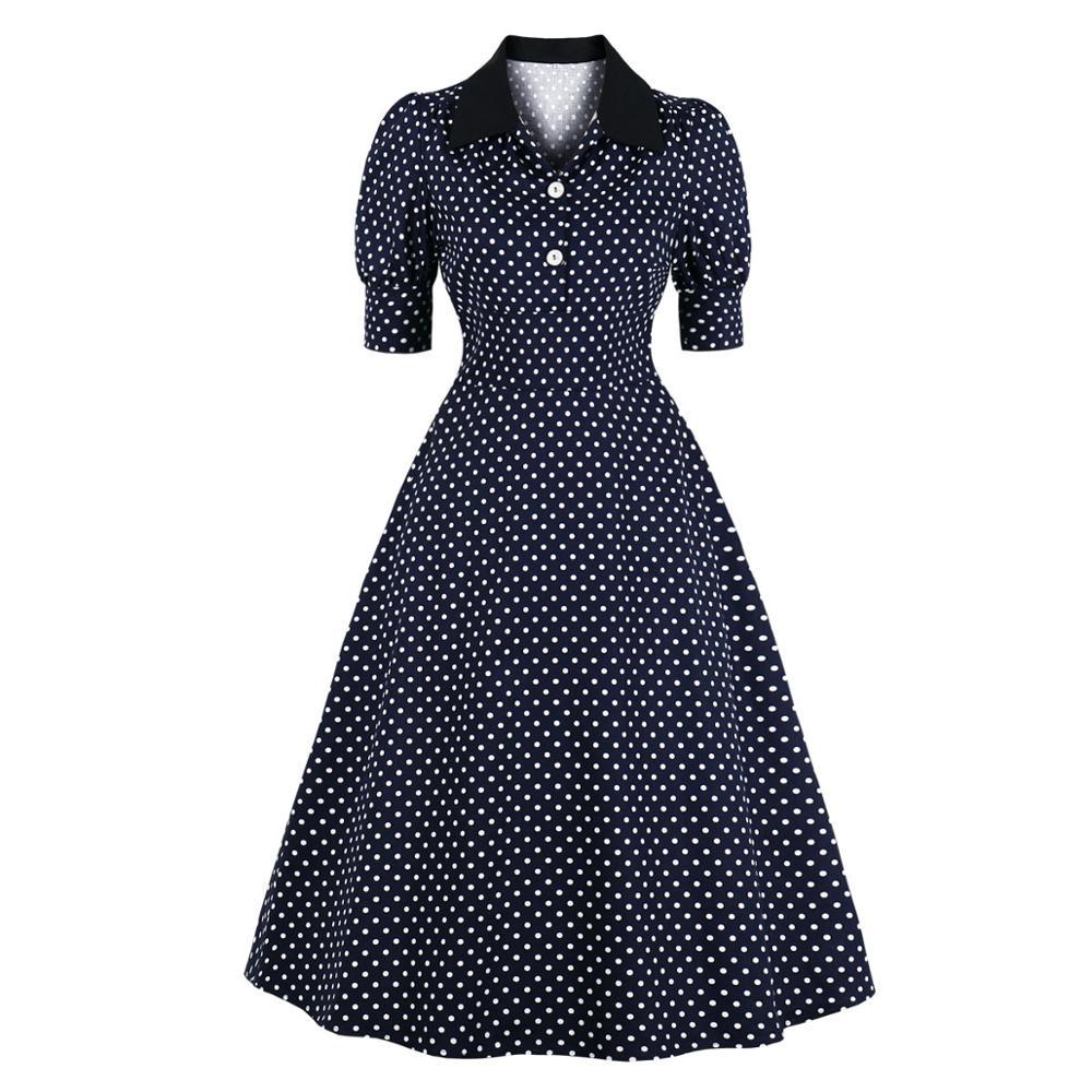 Vintage Marin Prickig Klänning