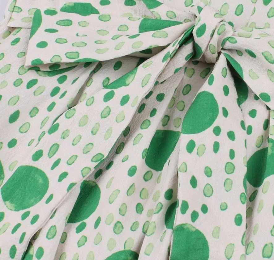 Vintage Dots And Stripes Klänning