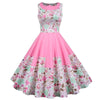 Vintage Princess Klänning Rosa Blommor