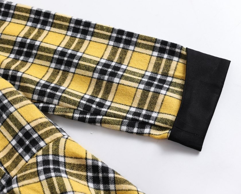 Vintage Gul Och Svart Randig Klänning