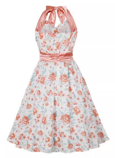 Vintage Rosa Mottagningsklänning