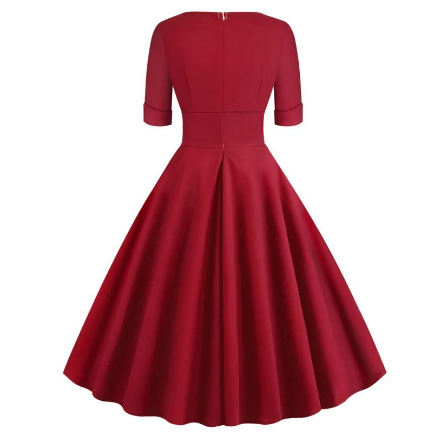 Vintage Rockabilly Klänning 50-Tal Carmine