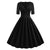 Vintage Rockabilly Klänning 50-Talssvart