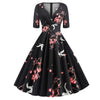 Vintage Rockabilly 50s Birds Klänning