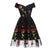 Vintage Rockabilly Spetsklänning Svart
