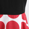Vintage Röd Och Svart Rockabilly Klänning