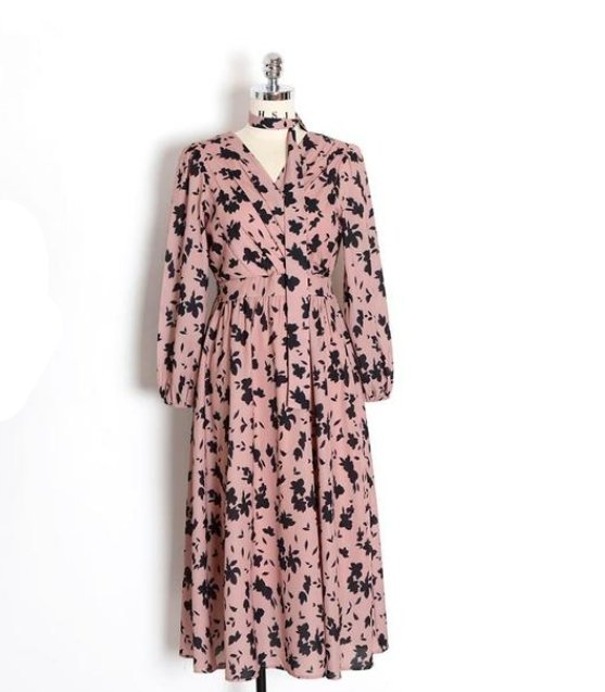 Vintage Rosa Klänning Från 1940-Talet