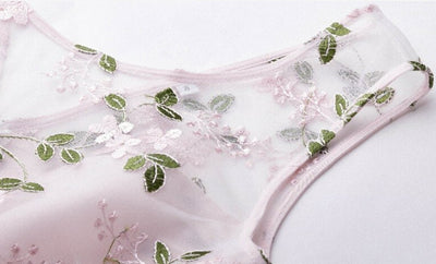 Vintage Rose Broderad Klänning