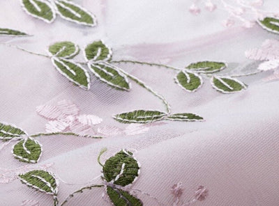 Vintage Rose Broderad Klänning