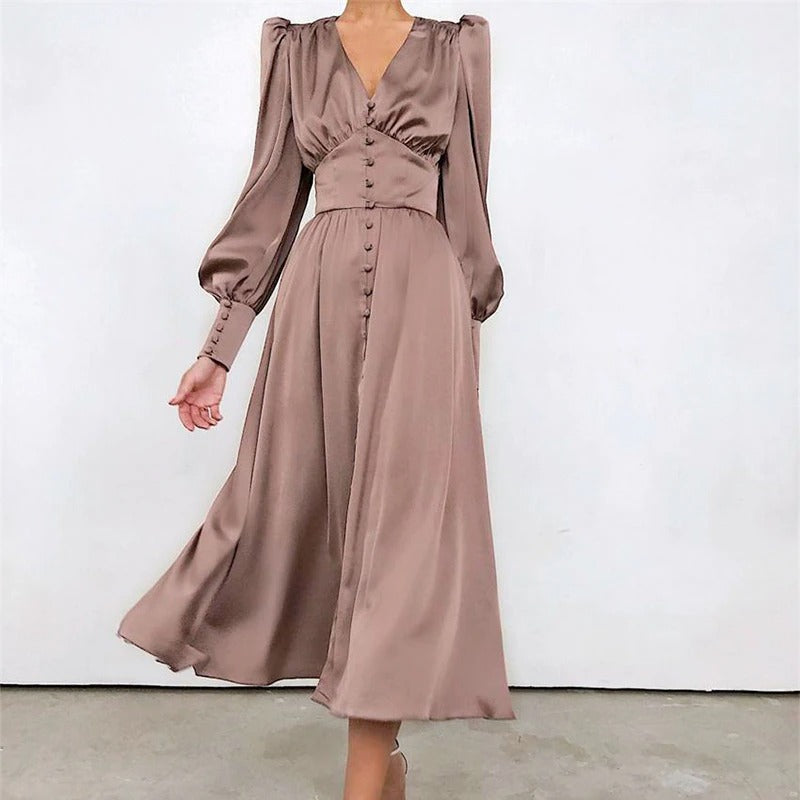 Vintage Satin Klänning