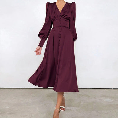 Vintage Satin Klänning