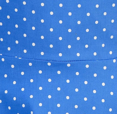 Vintage Sexig Pin Up Klänning Blå