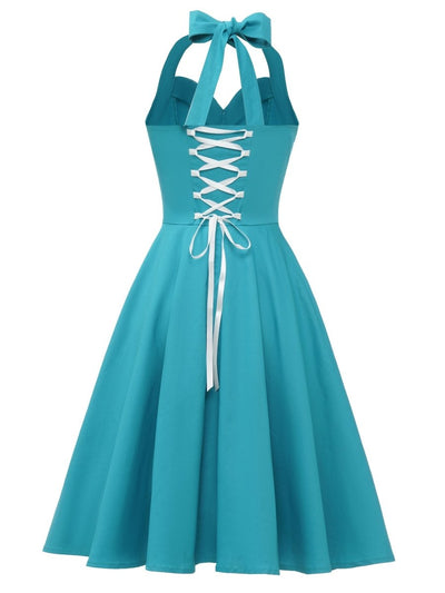 Vintage Sexig Pin Up Sky Dress