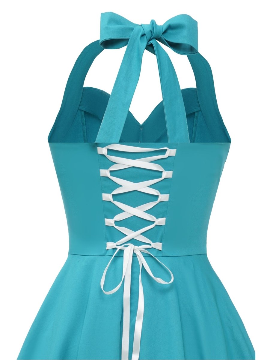 Vintage Sexig Pin Up Sky Dress
