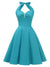 Vintage Sexig Pin Up Sky Dress