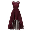 Vintage Chic Aftonklänning Burgundy