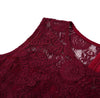 Vintage Chic Aftonklänning Burgundy