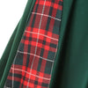 Vintage Grön Tartan Klänning