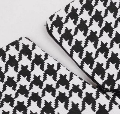 Vintage Svart Och Vit Gingham Klänning