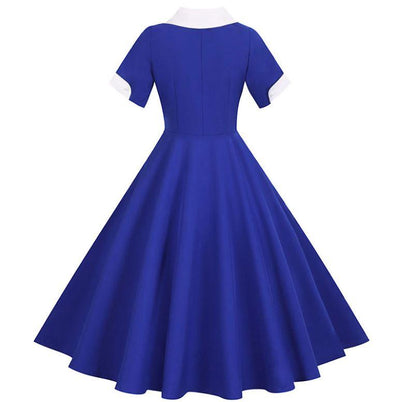 Vintage 50-Tals Blå Klänning