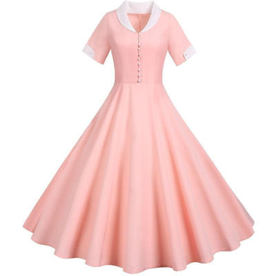 Vintage 50-Tals Rosa Klänning