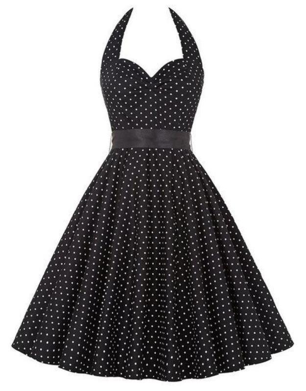 Sexig 50-Tals Pin-Up Klänning