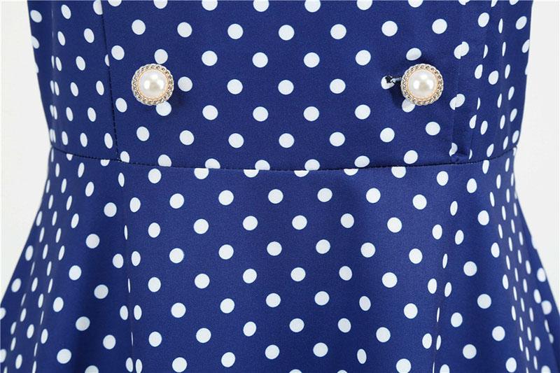 Glamorös Blå Klänning Från 50-Talet