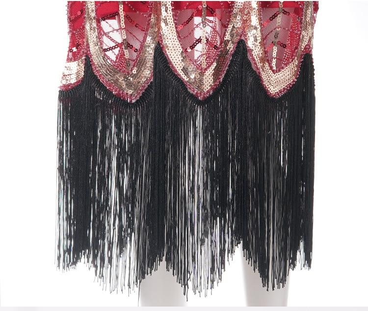 Vintage 20-Tal Gatsby Röd Klänning