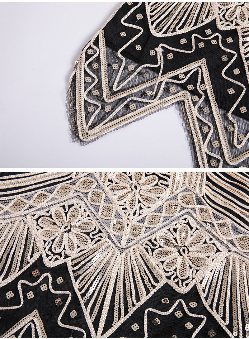 Vintage 20-Tals Mellanlång Klänning