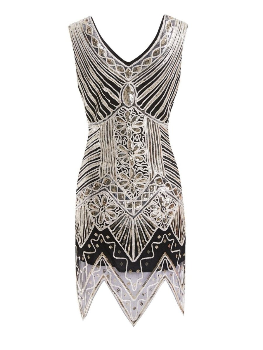 Vintage 20-Tals Mellanlång Klänning