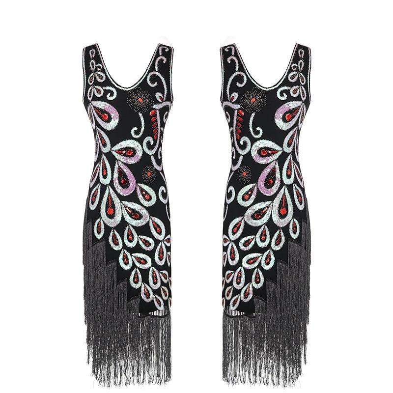 Svart Klänning I 20-Talsstil