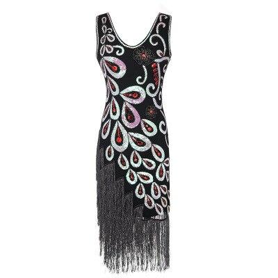 Svart Klänning I 20-Talsstil