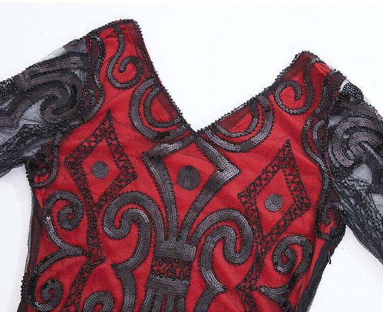 Röd Spetsklänning Från 20-Talet