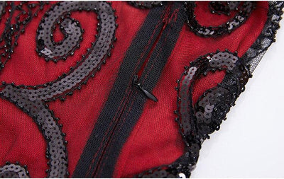 Röd Spetsklänning Från 20-Talet