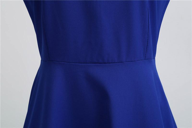 Vintage Blå Spetsklänning