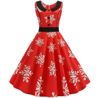 Vintage Snowflake Klänning