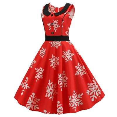 Vintage Snowflake Klänning