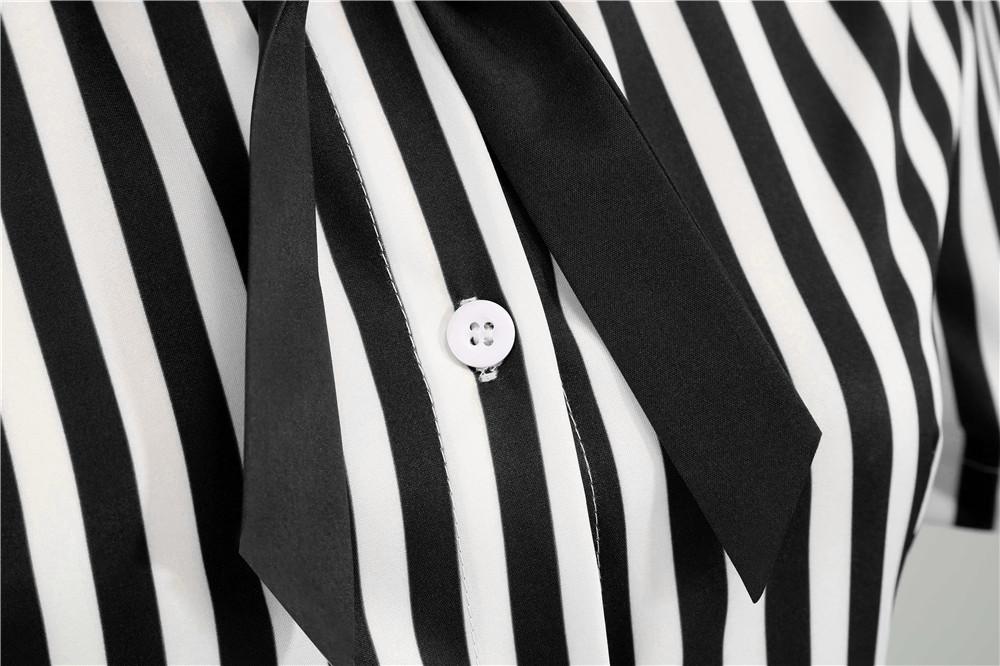 Vintage Retro Svartvit Klänning