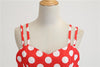 Vintage Rockabilly Klänning Röd Vit Polka Dots