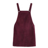 Vintage Velvet Teen Klänning Burgundy