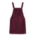 Vintage Velvet Teen Klänning Burgundy
