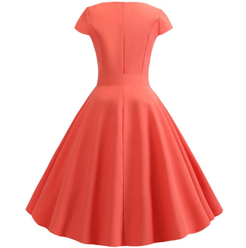 50-Tal Pin Up Klänning Rosa